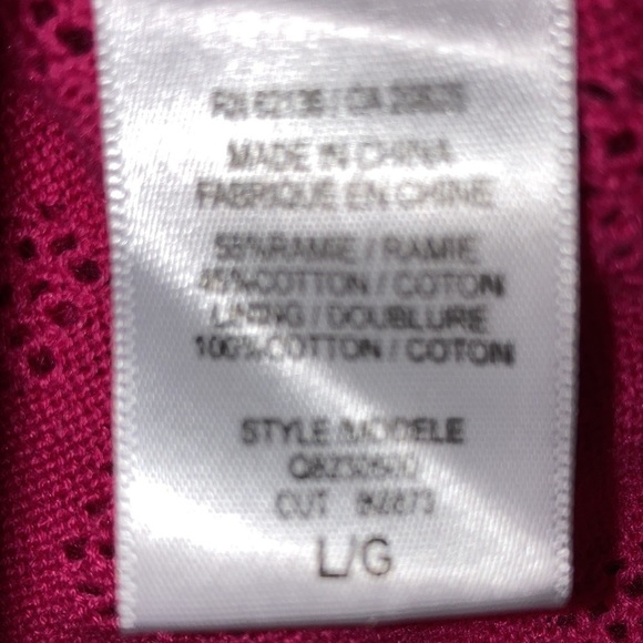 NWT Guess Jeans Knit Tank Pink Women Top M/L - Picture 8 of 8